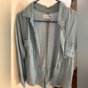 Old Navy, size medium, “boyfriend” style, long sleeve button up.